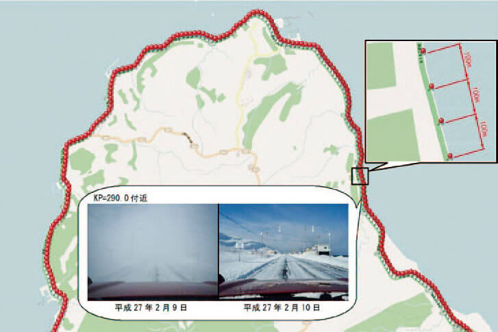 撮影結果例(一般道)