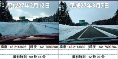 撮影例(高規格幹線道路)
