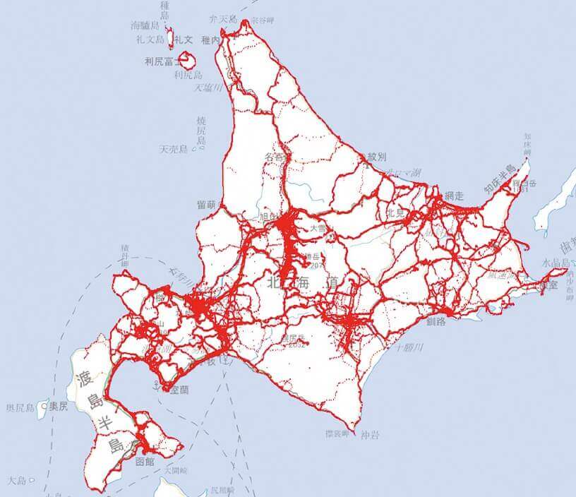 流動分析(GPS取得イメージ図)