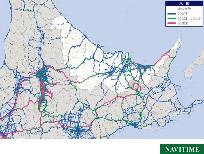 オホーツク管内におけるレンタカー利用インバウンド流動量分析